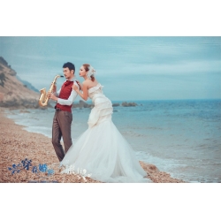 3D lenticular wedding photo