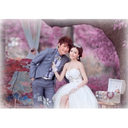 3d lenticular wedding photograph